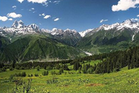 그루지야 북서부 Svaneti 지역 풍경