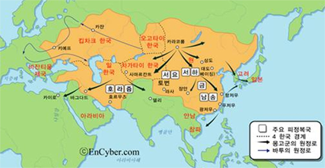 몽골 제국 지도